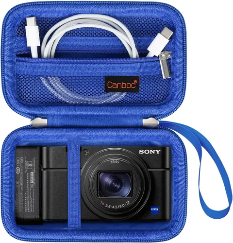 Miniatura 14 de Canboc Funda de transporte para cámara digital compacta Sony RX100 VII/ RX100 VI/ RX100 V/ RX100 IV/ RX100 III, bolsa para cámara de vlogging tipo