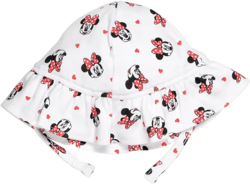 Miniatura 2 de Disney Minnie Mouse Winnie the Pooh Baby Girls - Mameluco de peluche y sombrero de sol recién nacido a bebé