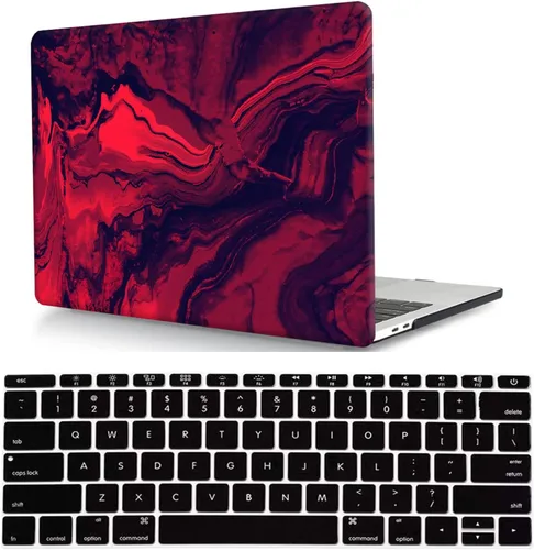 Miniatura 36 de Funda compatible con MacBook Air de 11 pulgadas, cubierta protectora de plástico y cubierta de teclado, grano de madera