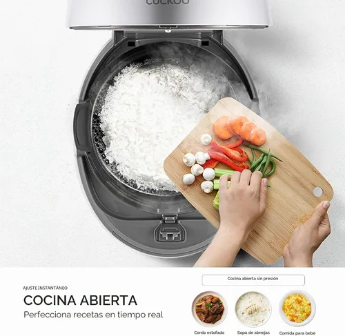 Miniatura 8 de CUCKOO Olla arrocera a presión doble de 6 tazas sin cocer / 12 tazas cocidas con olla interior antiadherente, versátil arrocera y calentador con 16