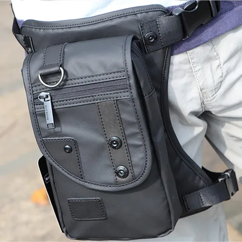 Miniatura 7 de Fekesu Oxford bolsa de pierna para hombres motocicleta equitación mujeres Fanny Pack al aire libre viaje pesca senderismo ciclismo cadera bolsas