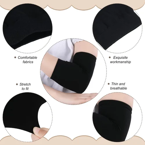 Miniatura 4 de Vicenpal 2 pares de mangas para cubrir tatuajes para el antebrazo para mujeres y hombres, cubierta de compresión para la parte superior del brazo