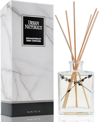 Miniatura 14 de Urban Naturals Balsam Forest - Juego de aceites difusores de varillas – Abeto Fraser, hoja perenne, pino, cedro leñoso y sándalo – Botella de vidrio
