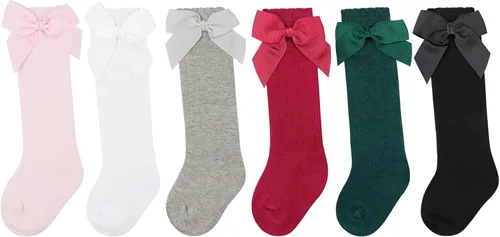 Miniatura 9 de DRESHOW BQUBO - Calcetines de punto para bebé, calcetines de algodón para niñas pequeñas