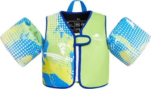 Miniatura 20 de Gogokids Chaleco de natación para bebé, flotadores para niños de 33-66 libras, chaqueta de natación para niños con alas de agua para niños de 2 3 4