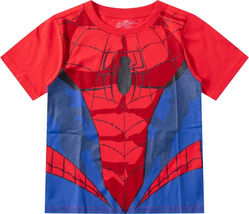 Miniatura 2 de Marvel Avengers Spider-Man - Conjunto de camiseta y pantalón corto para niños pequeños - AzulRojo