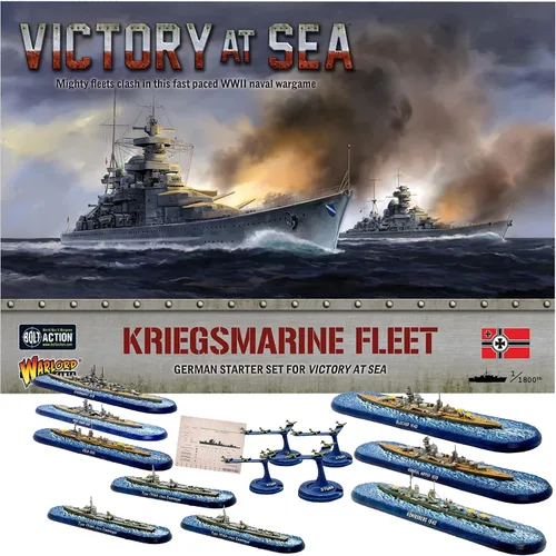 Wargames Delivered Victoria en el mar Kriegsmarine Fleet, Battleship Game. Modelo de acorazado miniatura de la Segunda Guerra Mundial, portaaviones