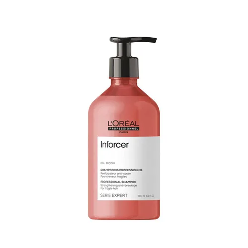L'Oréal Professionnel Paris Champú fortalecedor Inforcer: evita la rotura y añade suavidad para tipos de cabello débiles, frágiles y dañados, con