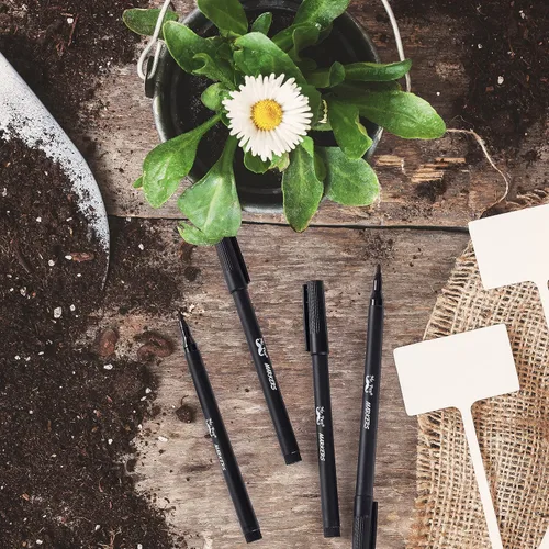 Miniatura 6 de Mr. Pen - Marcadores de jardín, negro, paquete de 4, marcadores de plantas, marcadores de jardín para plantas al aire libre, impermeables