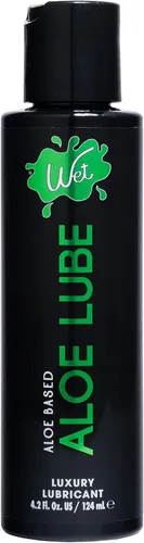 Wet Lubricante a base de aloe | Lubricante hidratante, hipoalergénico y equilibrado con pH para pieles sensibles | Fórmula vegana suave y sedosa,