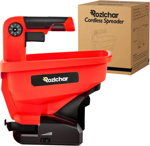 Rozlchar Esparcidor de Potencia Compatible con Batería Milwaukee de 18V, Esparcidor de Semillas para Todo el Año, Cubre Hasta 5,000 Pies Cuadrados