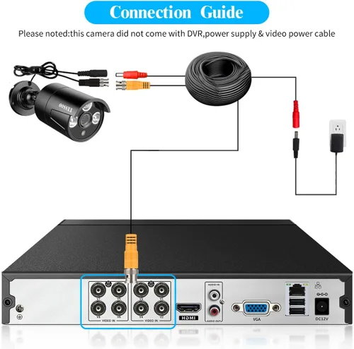 Miniatura 9 de Grabador de seguridad DVR híbrido 5MP 8CH H.265+ de 5MP 8CH, 5 en 1, compatible con cámara TVI/CVI/AHD/CVBS/IP, compatible con ONVIF