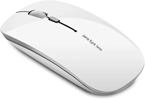 Miniatura 15 de Uciefy Q5 - Ratón inalámbrico recargable delgado, 2.4G, portátil, óptico, silencioso, ultrafino, ratón inalámbrico para computadora con receptor USB