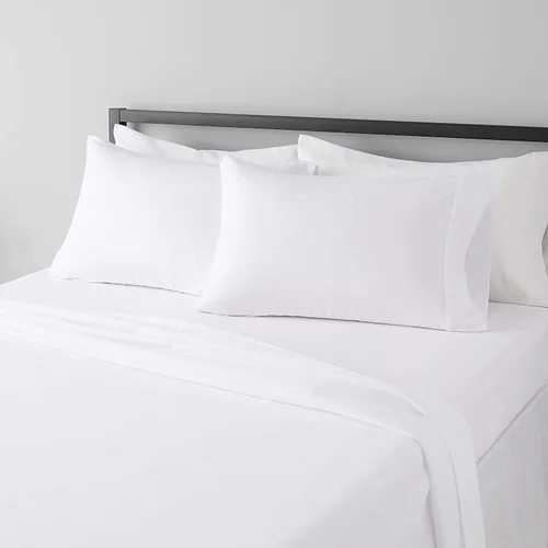 Miniatura 34 de Juego de sábanas de tamaño King, 4 piezas, sábanas negras King, sábanas de lino ultra suaves y transpirables para cama tamaño King, sábanas de cama