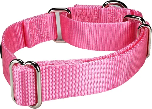 Miniatura 3 de Mikivery Martingale - Collar de nailon ajustable y de entrenamiento de seguridad, colorido y cómodo, con hebilla de metal, collares para mascotas