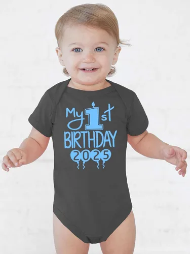Miniatura 25 de Reaxion Traje de cuerpo entero hecho a mano para bebé niño y niña, mi primer cumpleaños 2024