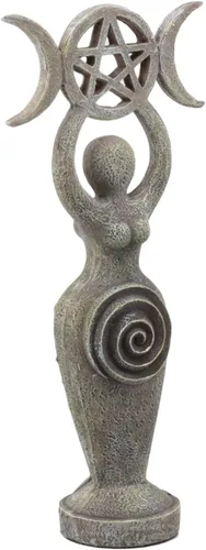 Ebros Abstracto Neopagano Chamán Espiral Diosa Estatua Lunar Triple Diosa Wicca Símbolo Movimiento Femenino Figura Multicolor