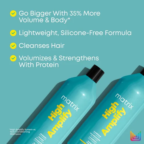 Miniatura 3 de Matrix Juego de champú y acondicionador voluminizador High Amplify Levantamiento instantáneo y volumen duradero Sin silicona Para cabello fino