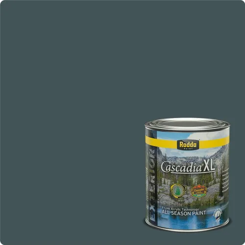 Miniatura 152 de Rodda Paint CASCADIA XL Pintura e imprimación satinada exterior en uno, cuarto de galón, Acapulco Dive