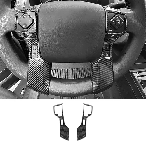 Voodonala Funda decorativa para volante de 4runner, ajuste para Toyota Tacoma 2014-2021 Tundra Sequoia 2018-2021 Toyota 4runner SUV 2010-2021 (6
