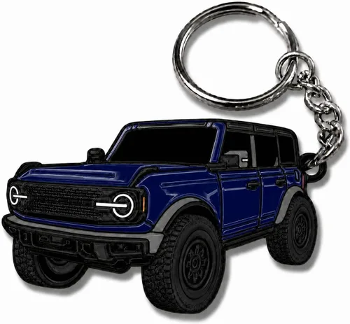 Miniatura 7 de Accesorios de Llavero Bronco 4 puertas llavero Fob Cubierta Modificaciones geniales compatibles con Ford Bronco 2022 2023 2024 Blanco