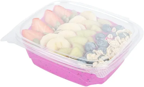 Miniatura 14 de Futura - Recipientes para aperitivos de 5 onzas, 100 recipientes para salsa para microondas, 2 compartimentos, tapa con bisagras, vasos de plástico
