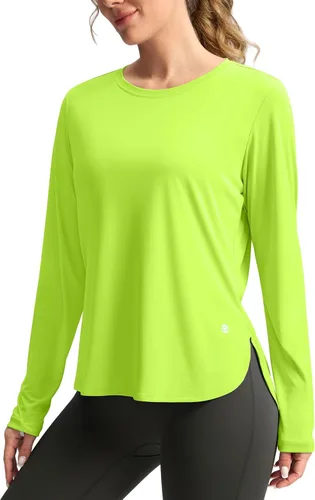 Miniatura 27 de Camisetas de sol para mujer, con protección ultravioleta FPU 50+, manga larga, ligera, de secado rápido, para entrenamiento, senderismo, para mujer