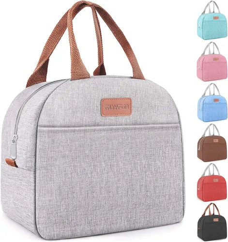 Miniatura 14 de Bolsa de almuerzo para mujeres y hombres, lonchera aislada para adultos, pequeña lonchera hermética enfriadora, contenedores de comida para almuerzo