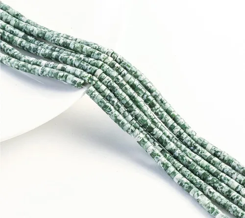 Miniatura 4 de Abalorios Espaciadores de Jade Natural Africano 4x2mm 38cm/str Redondos Planos Semipreciosos para Hacer Pulseras y Collares Ágata negra