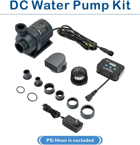 Miniatura 6 de Hygger Bomba de acuario de agua salada en líneasumergible de 24 V DC con controlador de pantalla LCD - Bomba de retorno de 1060 GPH para sumidero