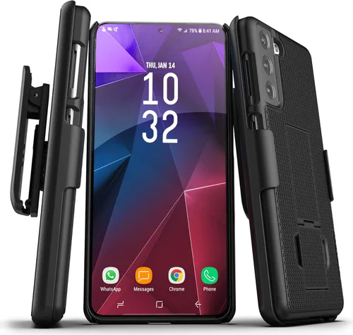 Miniatura 21 de DuraClip - Funda para Samsung Galaxy S22 con clip para cinturón, funda delgada con funda (S22)