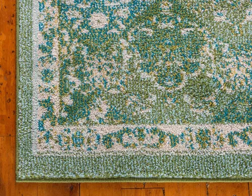 Miniatura 8 de Unique Loom Penrose Collection - Alfombra de área - Blake (2' 2" x 3' 1" Rectángulo, Verde/Beige)