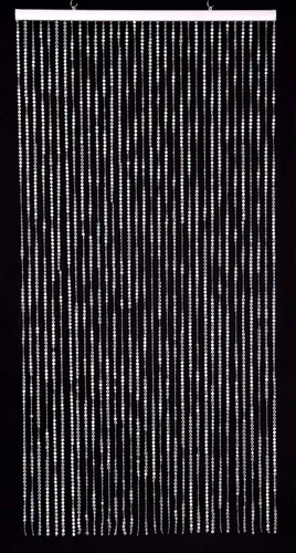 Miniatura 2 de Cortina de cuentas de cristales de imitación iridiscentes de 3 x 6 pies con 34 hebras para puerta, divisor de habitación, decoración de fiesta