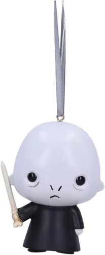 Nemesis Now Harry Potter Voldemort - Adorno colgante de 3.0 in, resina, gris, mercancía oficial de Harry Potter, bonito diseño de Voldemort, fundido