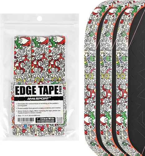 Miniatura 18 de PICKLETECH Pickleball Edge Guard Tape – Pink Unicorn Pattern Edge Tape for Pickleball Paddle - Fit Perfectly Curved Edge - No Wrinkling Sonrisa verde