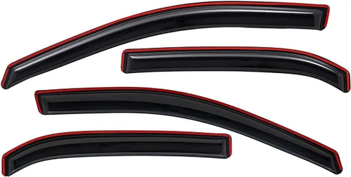 Miniatura 7 de Lightronic Visera de ventana de ventilación automática con clip extra duradero, compatible con Chevrolet Equinox 2010-2017, protección UV, deflector
