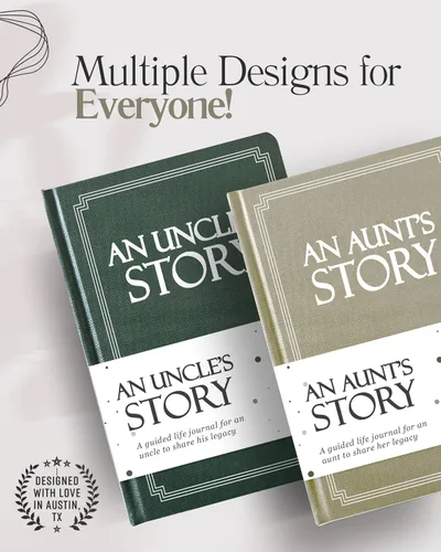 Miniatura 6 de Aunt's Life Story Journal (Tapa Dura): Un Recuerdo Significativo para que la Tía Comparta su Viaje y Recuerdos, el Libro Incluye Más de 250