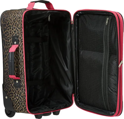 Miniatura 5 de Rockland juego de equipaje de dos piezas Pink Leopard F102-PINKLEOPARD