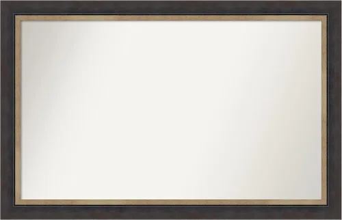 Miniatura 179 de Amanti Art Espejo personalizado, espejo de baño negro Astor, espejo de pared o espejo de tocador de baño sobre el fregadero (25 x 25 pulgadas)