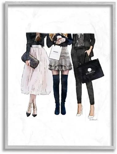 Miniatura 9 de Stupell Industries Fashion Models Glam Brands - Acuarela, diseño de Amanda Greenwood Art, 10 x 0.5 x 15 pulgadas, placa de pared