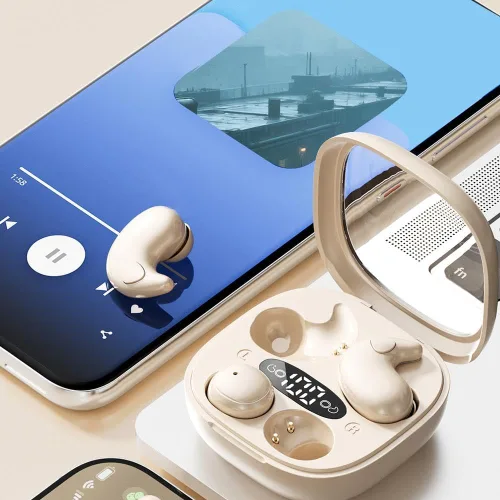 Miniatura 9 de Paquete de 2 auriculares Bluetooth ultra mini 2026, impermeables, invisibles, inalámbricos, Bluetooth 5.4, 2 pares de mini auriculares
