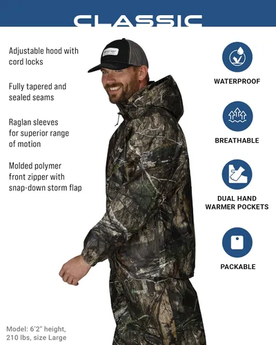 Miniatura 2 de FROGG TOGGS - Chaqueta impermeable y transpirable para hombre Classic Pro Action para lluvia