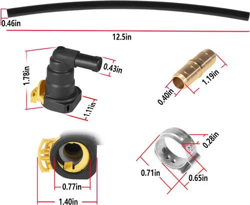 Miniatura 7 de Para Ford F250 F350 F450 F550 6.7L, kit de reparación de conector de línea de suministro de tanque de filtro de combustible diésel 2011-2022
