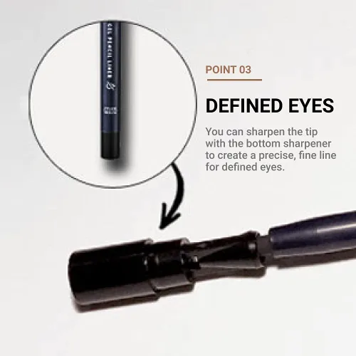 Miniatura 6 de ETUDE Proof 10 delineador de ojos de gel, delineador de ojos con tonos portátiles, punta afilable, textura cremosa de gel, forro de precisión Negro