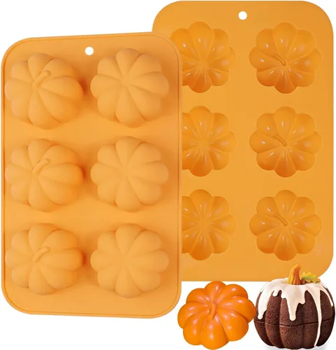 Miniatura 8 de Webake Molde para pastel de Halloween, moldes de silicona con forma de calabaza, calavera, fantasma, murciélago para pasteles, gelatina, jabón, 2