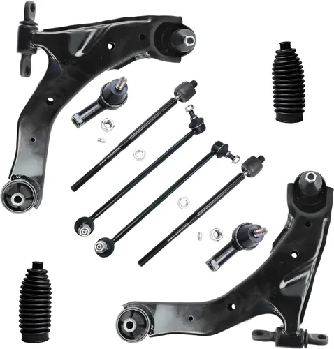 Miniatura 30 de Detroit Axle - Kit de suspensión frontal de 10 piezas para Jeep 2002-2004 Liberty, 2 brazos de control superiores con rótula 2 rótulas inferiores, 4