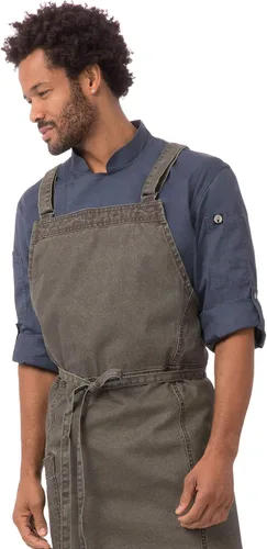Miniatura 3 de Chef Works Denver Chefs - Delantal con espalda cruzada para hombre