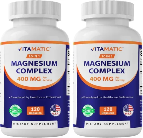 Miniatura 10 de Vitamatic Complejo de magnesio, 400 mg de MG elemental