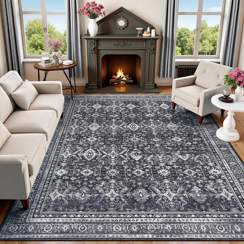 Miniatura 46 de Lofus Alfombra de pasillo de 2 x 10 pies para pasillos, alfombra verde lavable con parte trasera de goma antideslizante, alfombra suave de pelo bajo