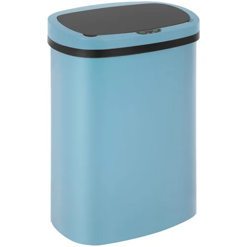 Miniatura 15 de BestOffice Basurero de plástico negro de alta capacidad sin contacto con tapa, 49L/13G, rectangular, cierre silencioso, cocina, dormitorio, baño